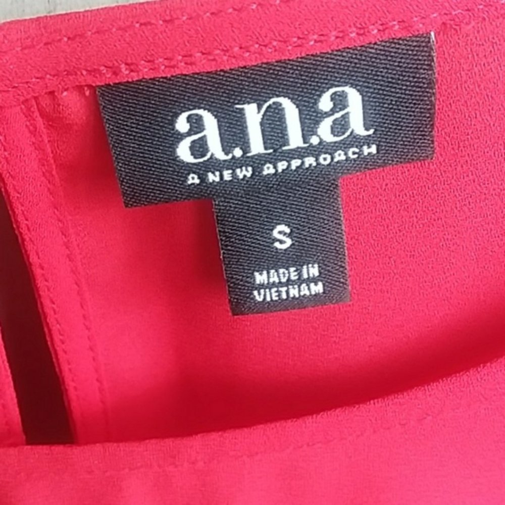 a.n.a. red blouse, NWOT - Picture 2 of 7